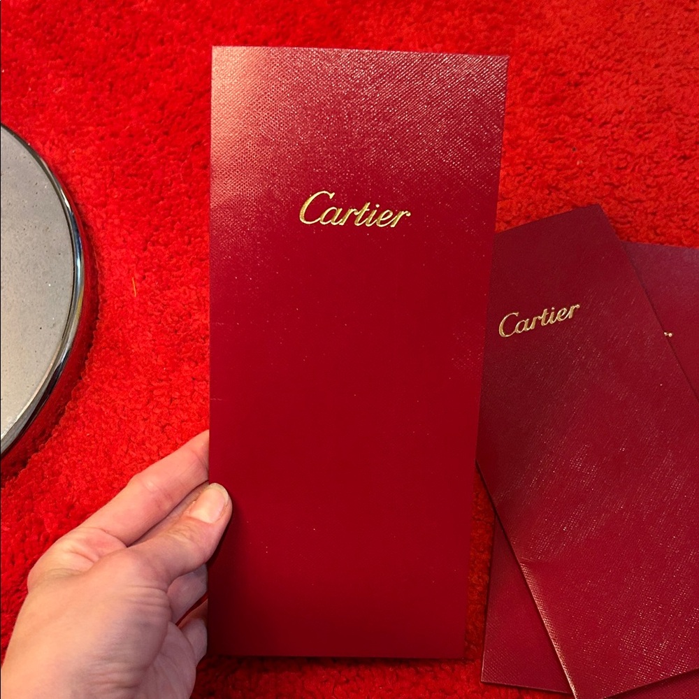 Cartier Luxurious Crimson Envelopes 3 count - Picture 3 of 4